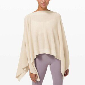 Lululemon Forward Flow Poncho - OS White Opal
